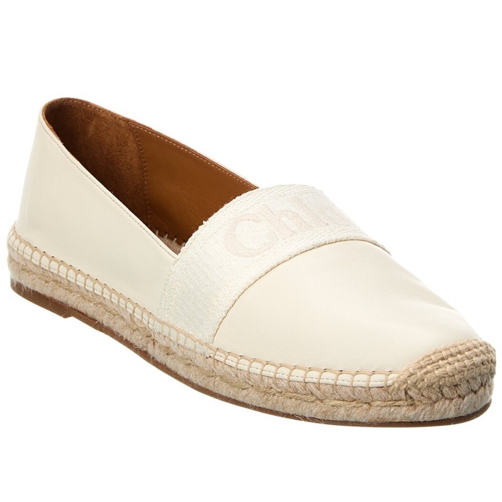 Chloe - Piia Flat Leather Espadrilles